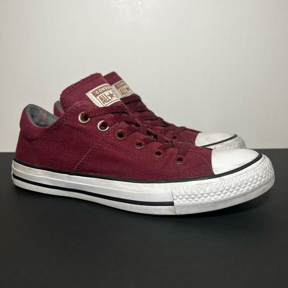 Converse Shoes - Womens CONVERSE Chuck Taylor All Star Burgundy Red Low Top Sneakers / Size 8